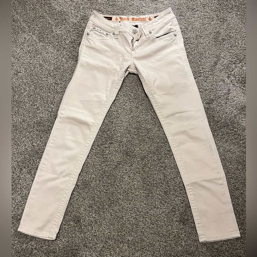 Rock Revival Celinda skinny jeans, size 29. 30 inch inseam.